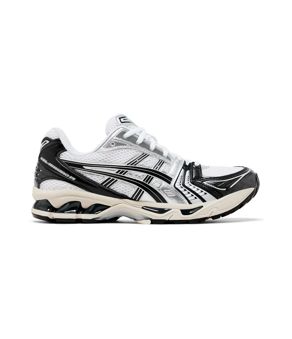 Asics Gel Kayano 14 Blanco Plata Negro