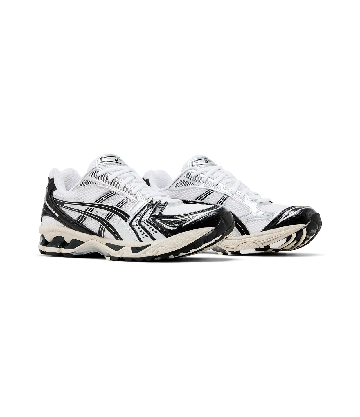 Asics Gel Kayano 14 Blanco Plata Negro