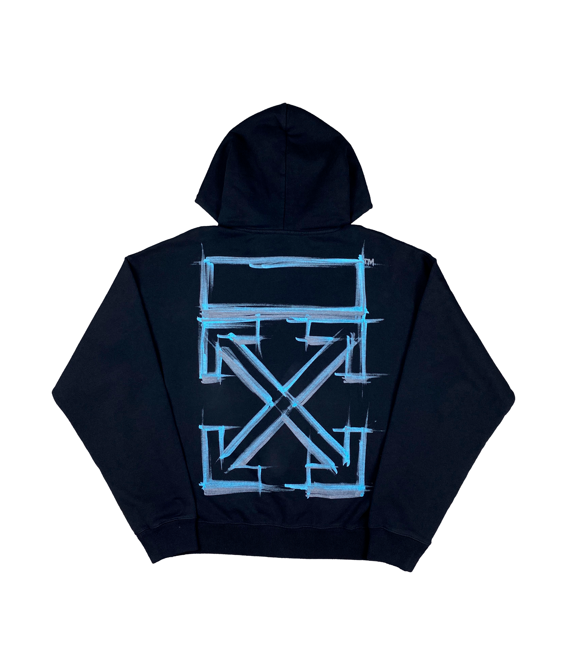 Off-White Marker Skate Deck – Black &amp; Blue