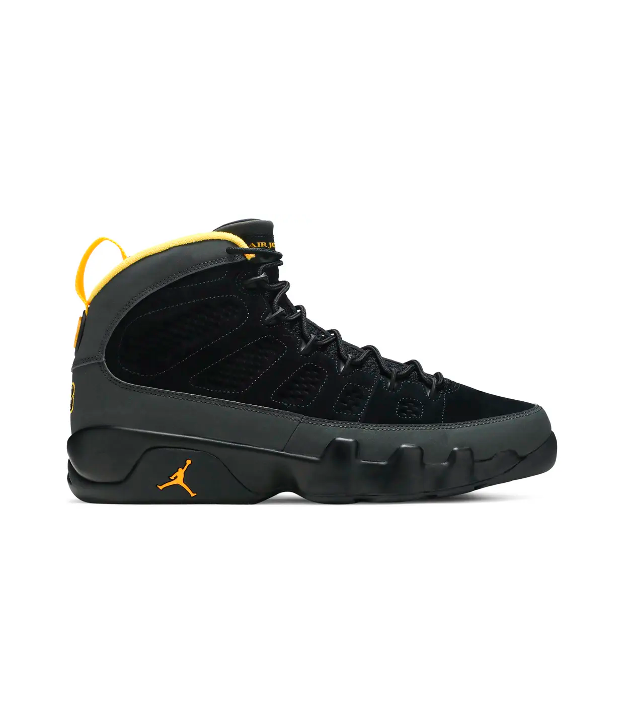 Air Jordan 9 Retro ‘Dark Charcoal University Gold’