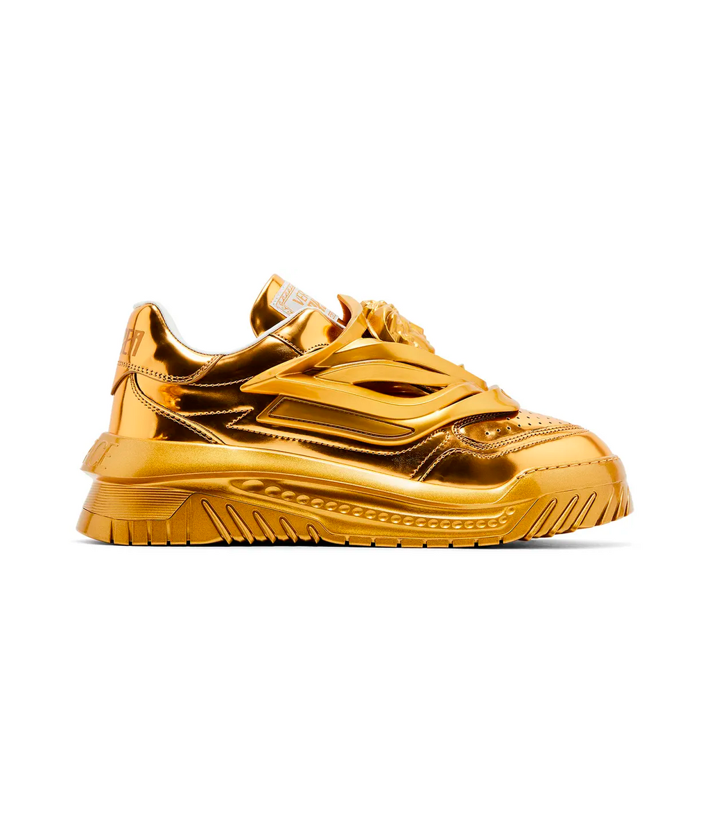 Versace Odissea Caged Rubber Medusa Sneaker 'Metallic Gold'