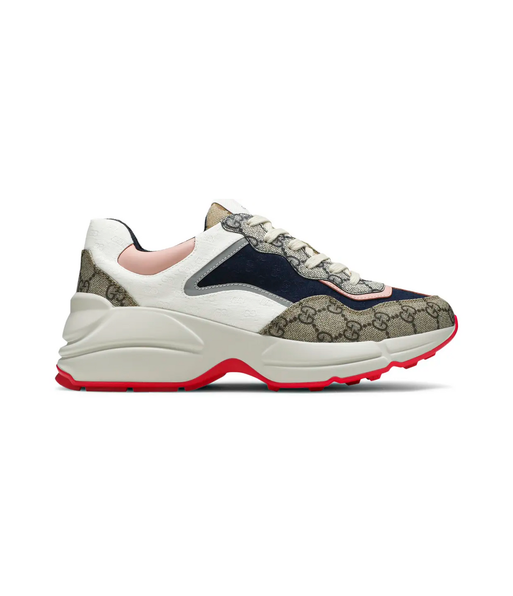 Gucci Wmns GG Rhyton 'Beige White Pink'