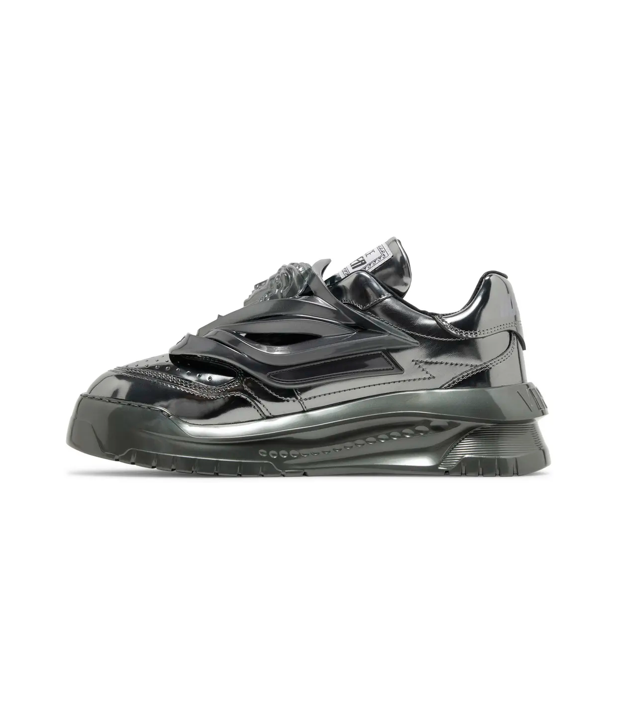 Versace Odissea Caged Rubber Medusa Sneaker 'Metallic Grey'