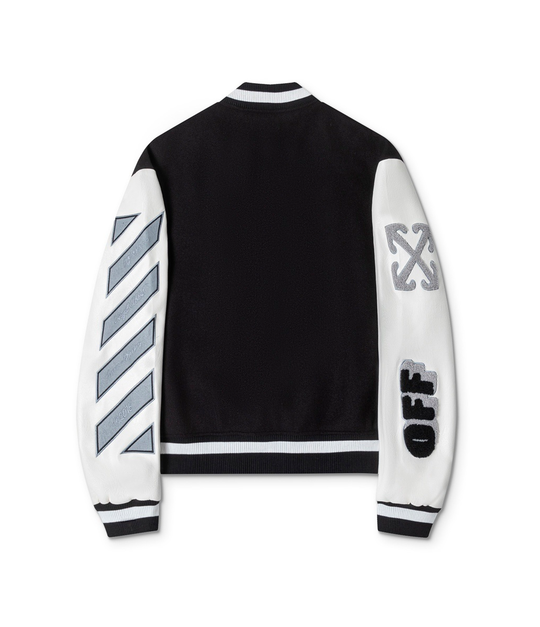 Off-White Lea Appliqué Varsity Jacket