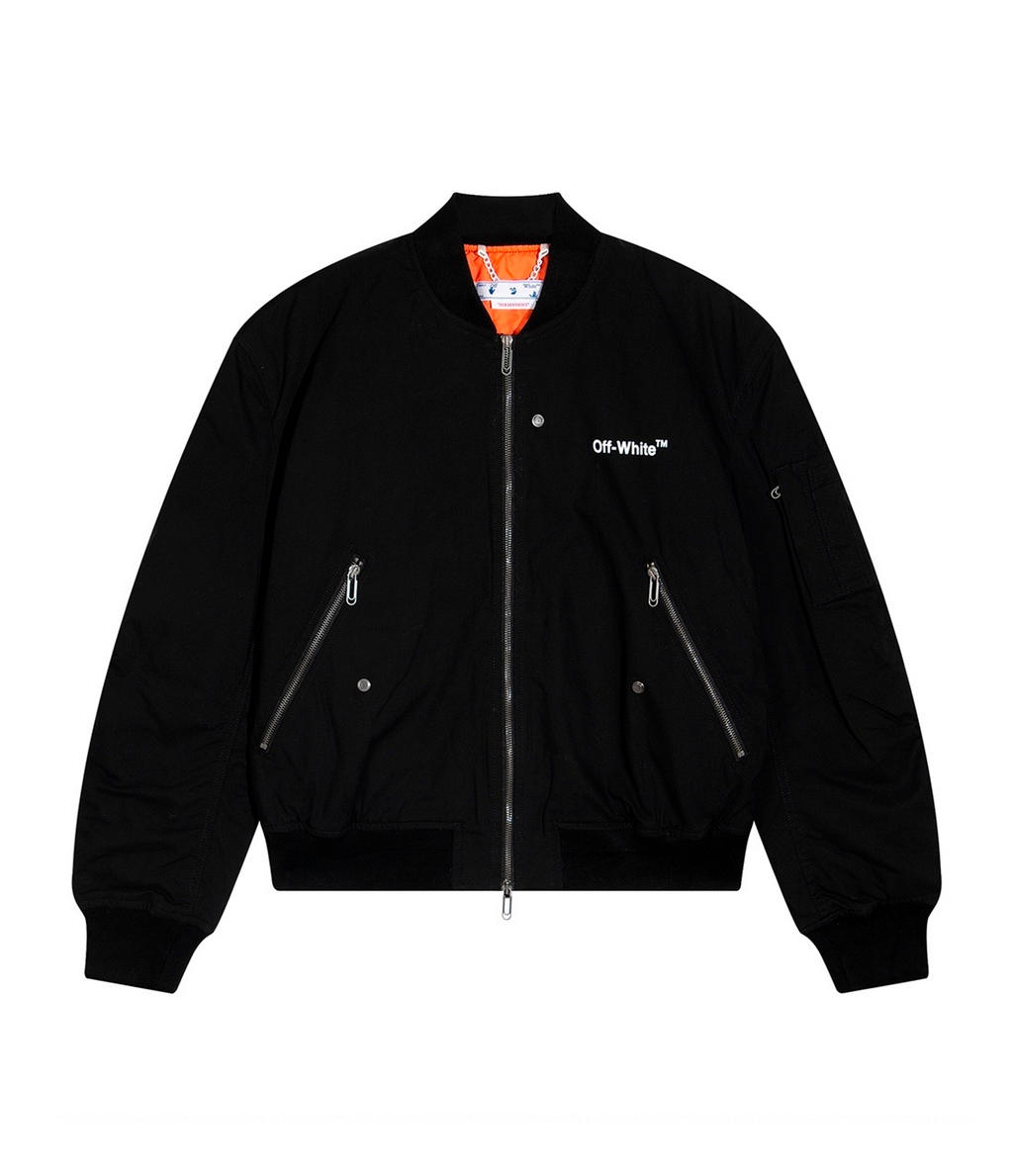 Off-White Diag Print Bomber Jacket