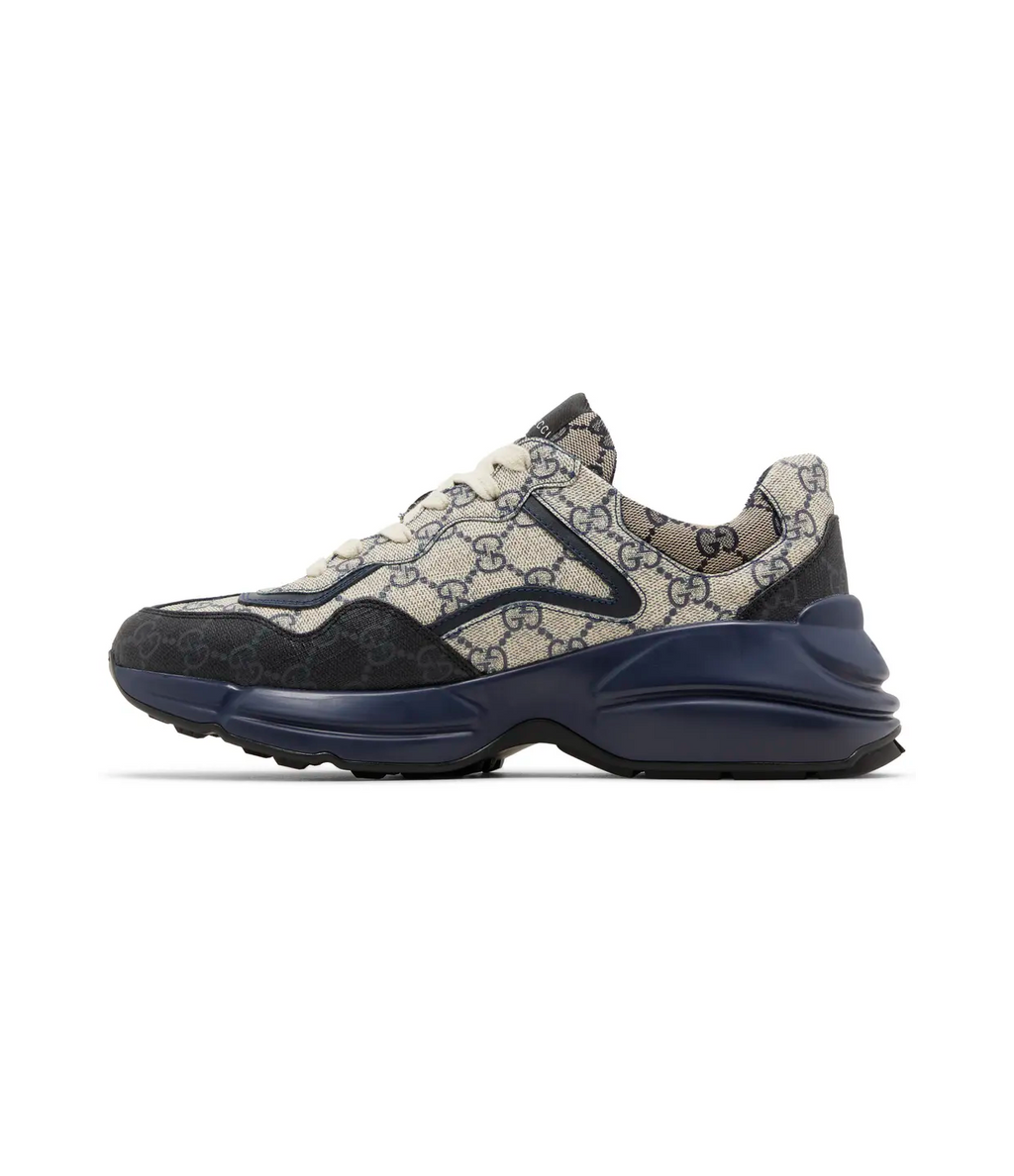 Gucci GG Rhyton 'Beige Blue Monogram'