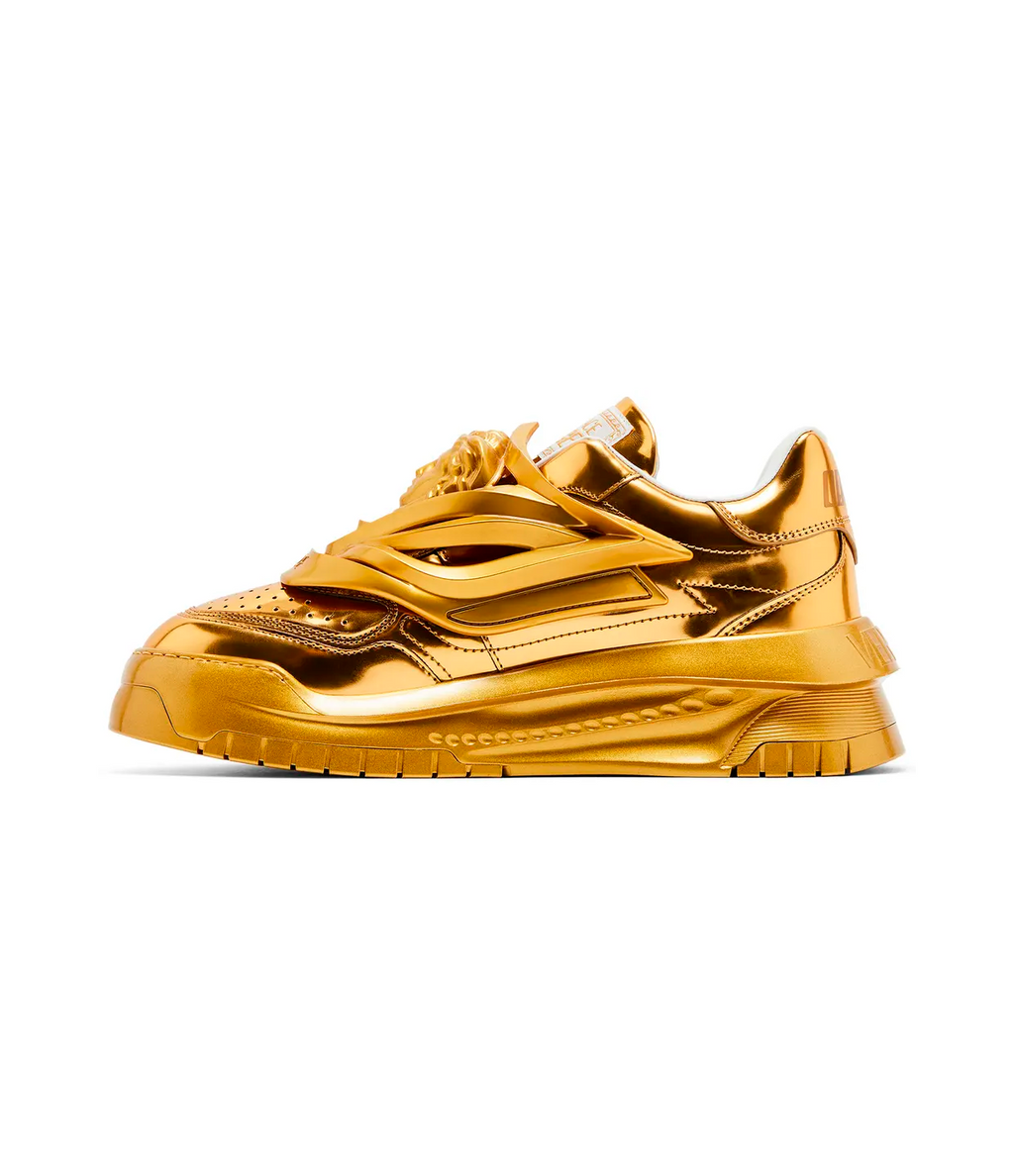 Versace Odissea Caged Rubber Medusa Sneaker 'Metallic Gold'