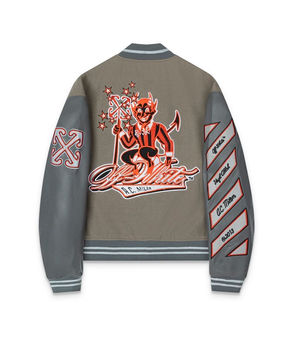 Off-White x AC Milan Varsity Jacket