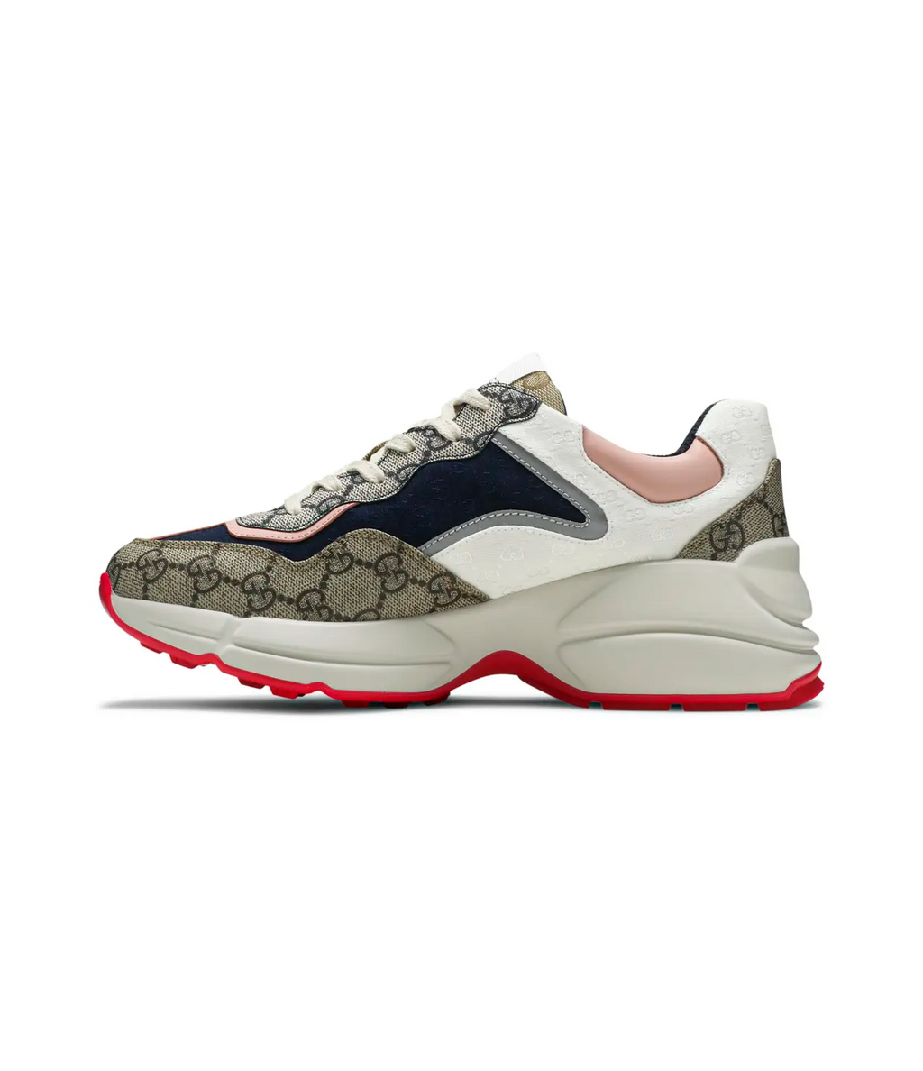 Gucci Wmns GG Rhyton 'Beige White Pink'