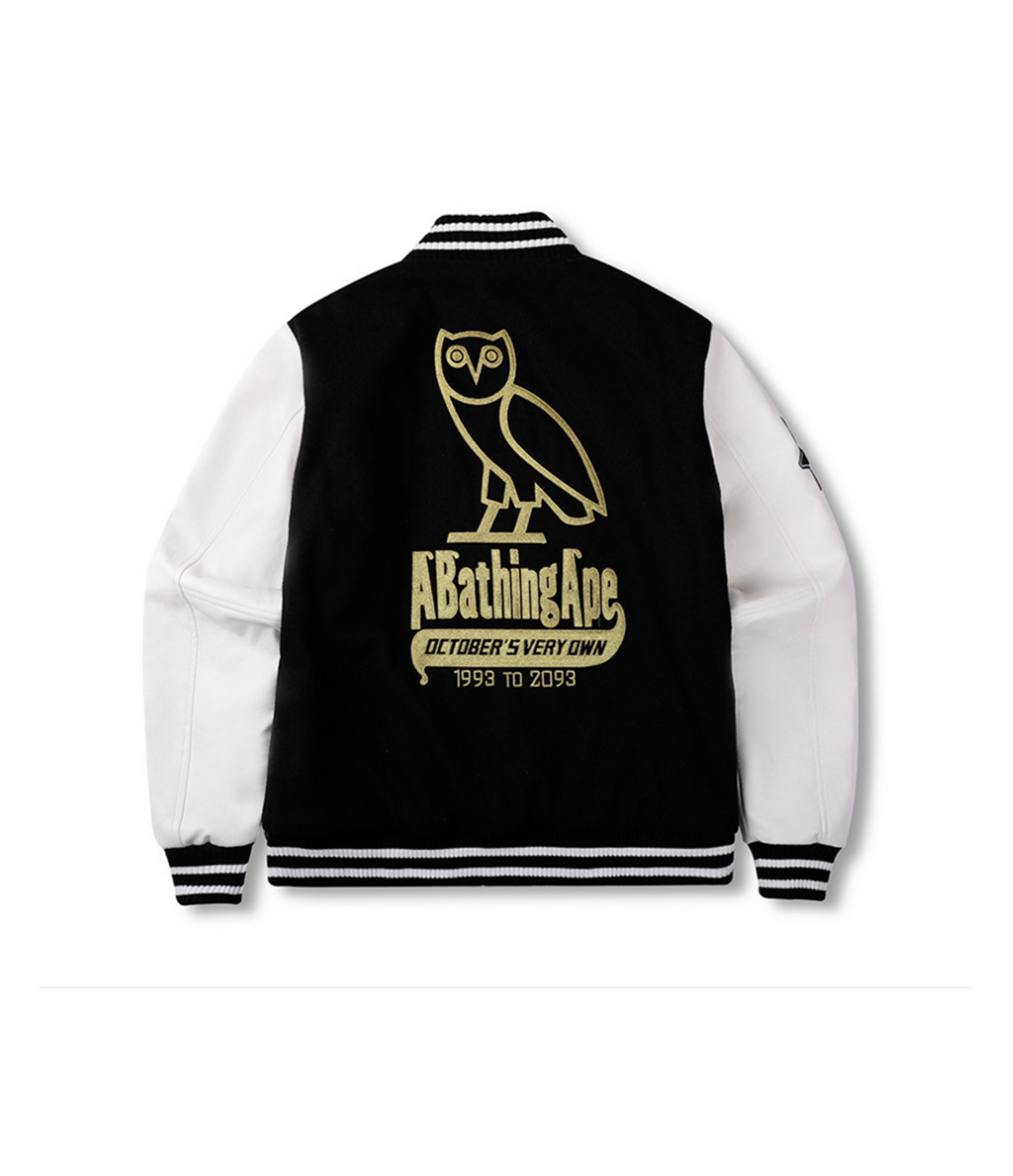 BAPE x OVO Varsity Jacket