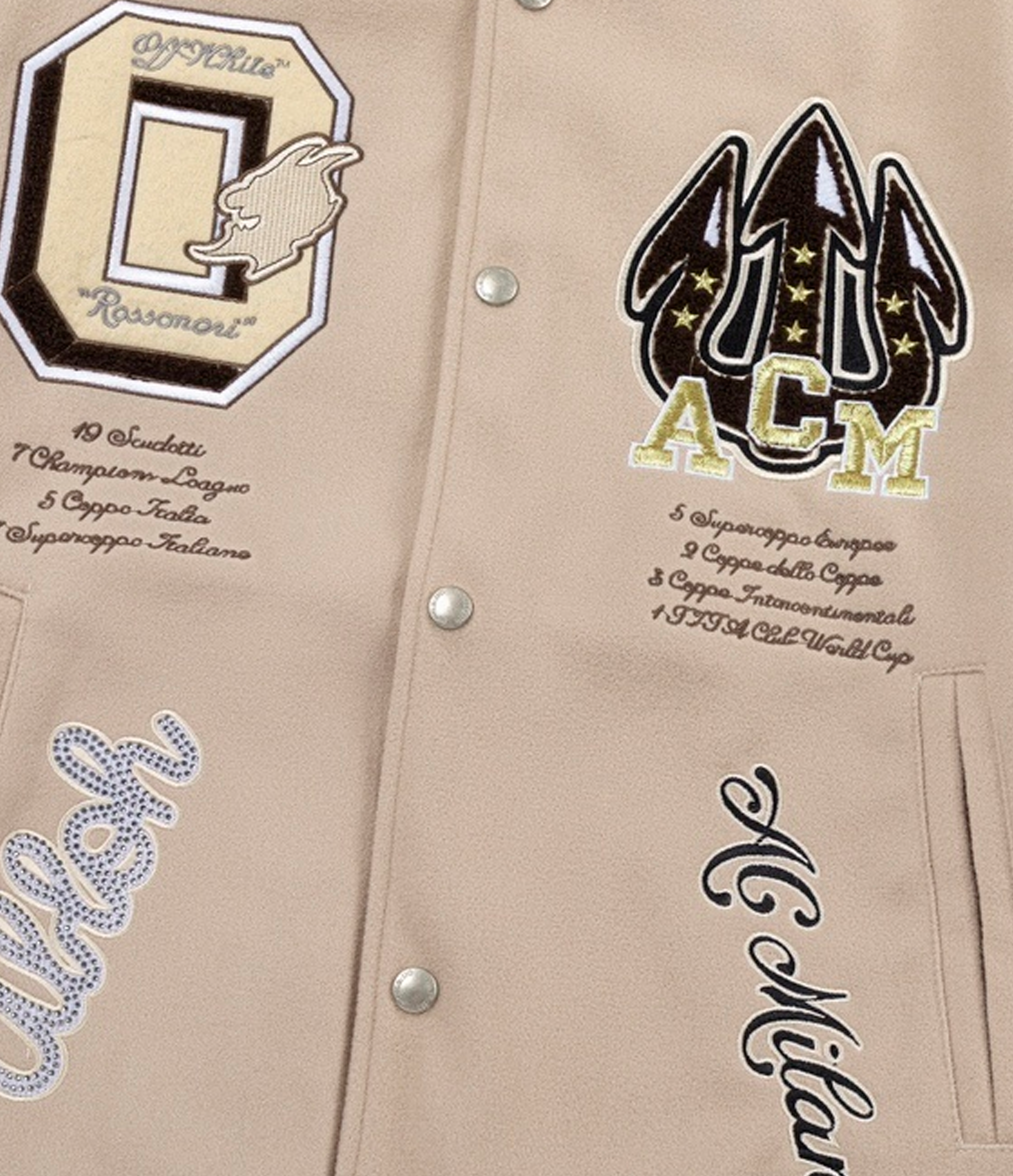 AC Milan x Off-White Varsity Jacket