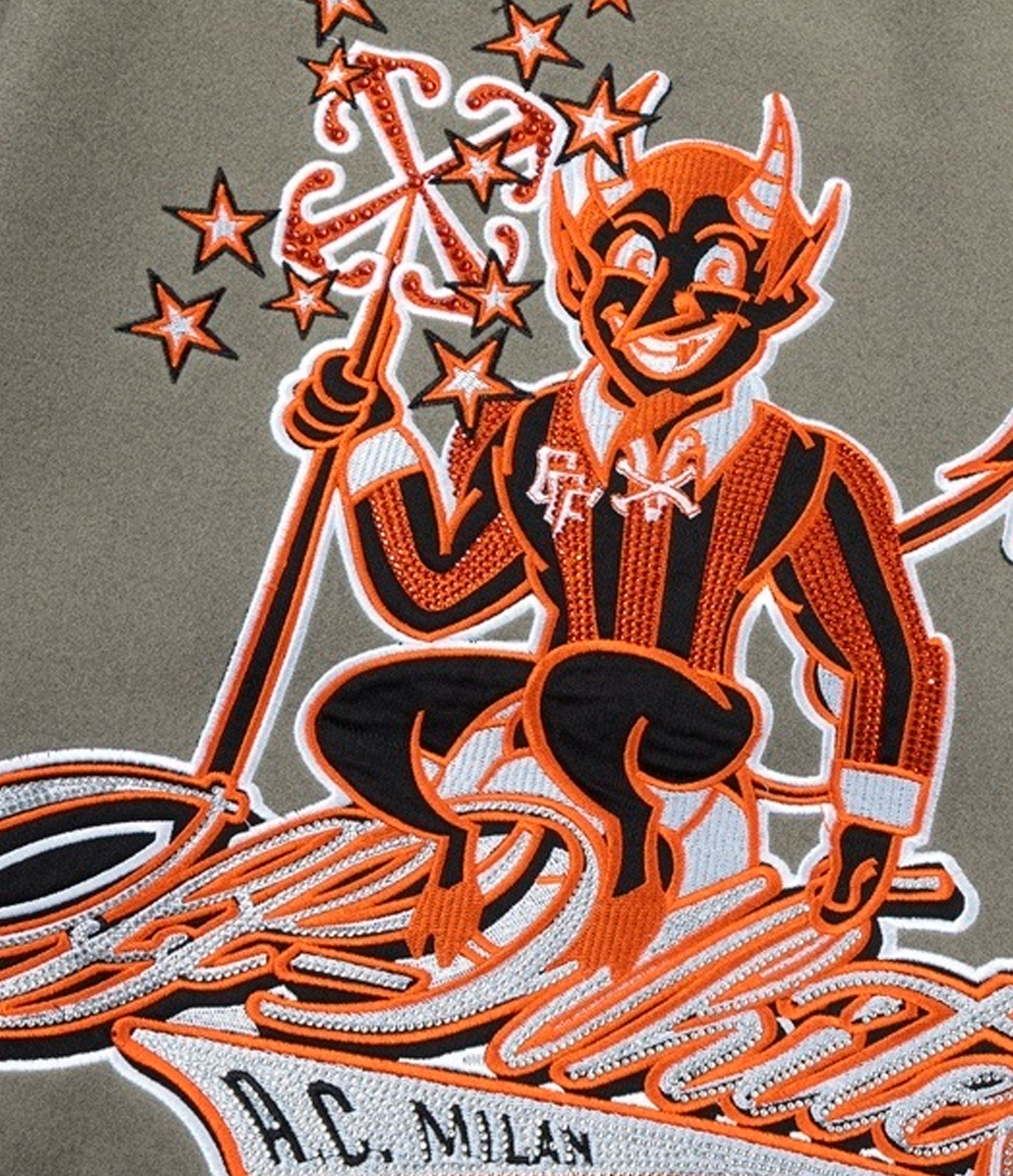 Off-White x AC Milan Varsity Jacket