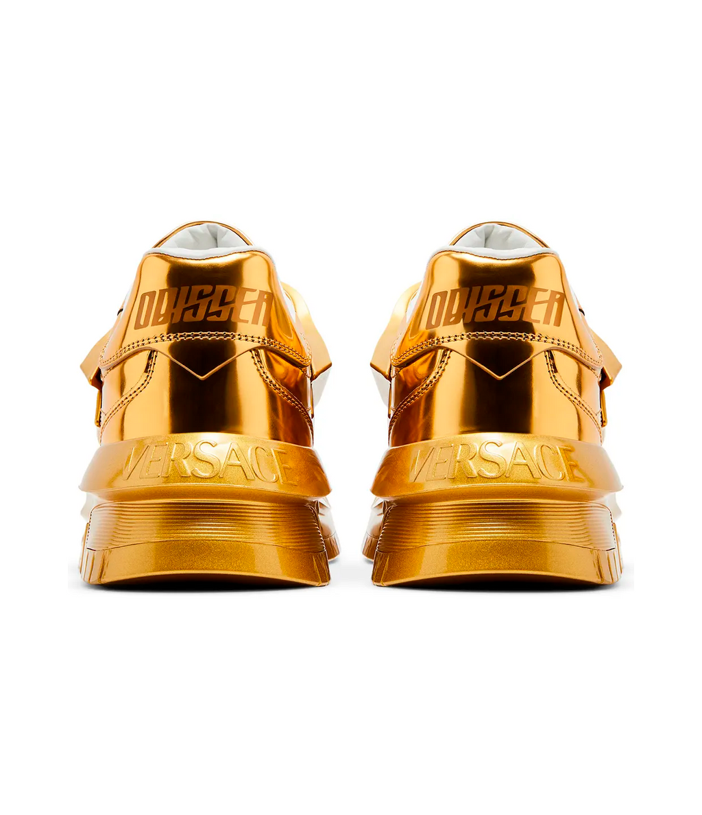 Versace Odissea Caged Rubber Medusa Sneaker 'Metallic Gold'