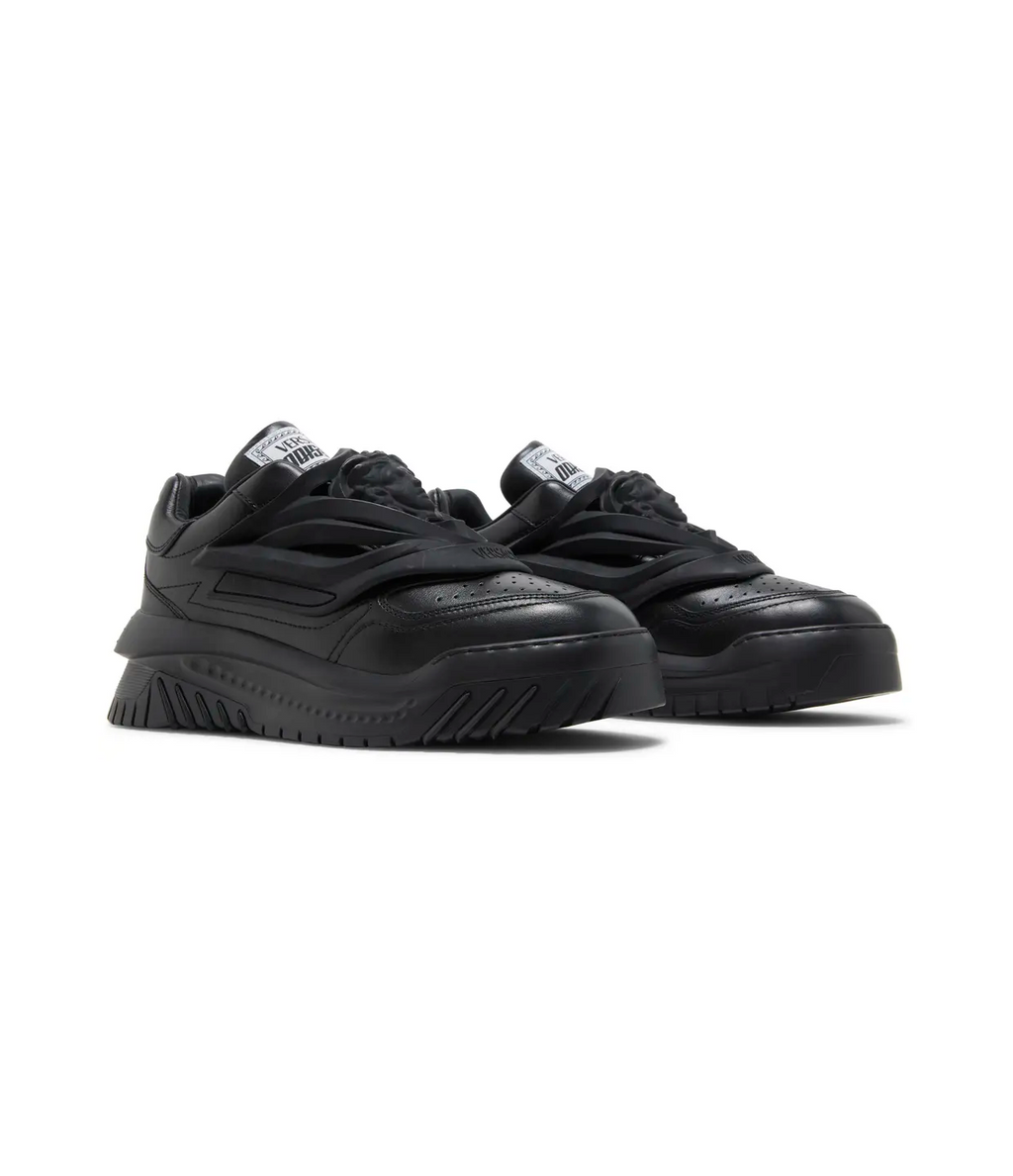 Versace Odissea Caged Rubber Medusa Sneaker 'Triple Black'