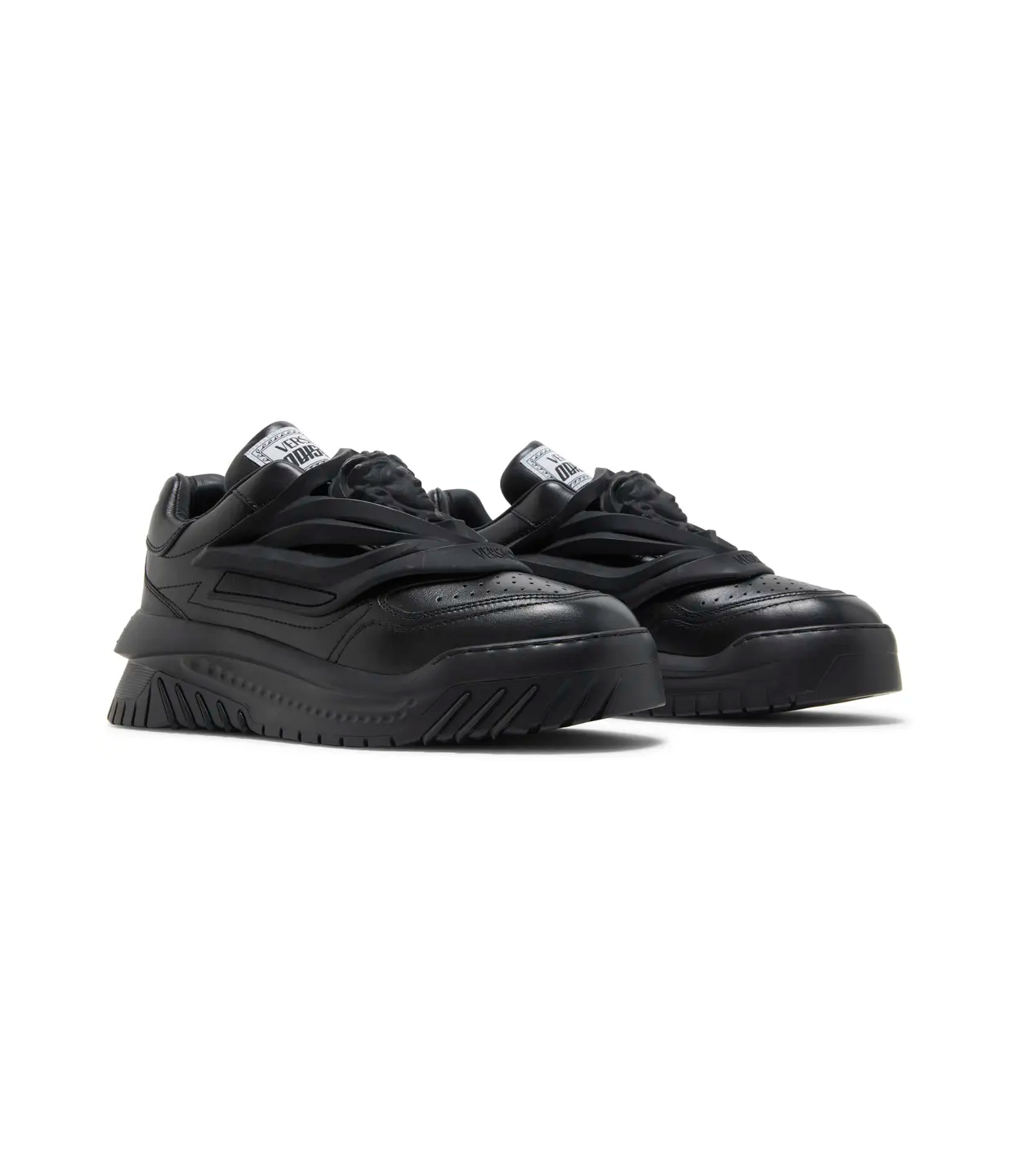 Versace Odissea Caged Rubber Medusa Sneaker 'Triple Black'