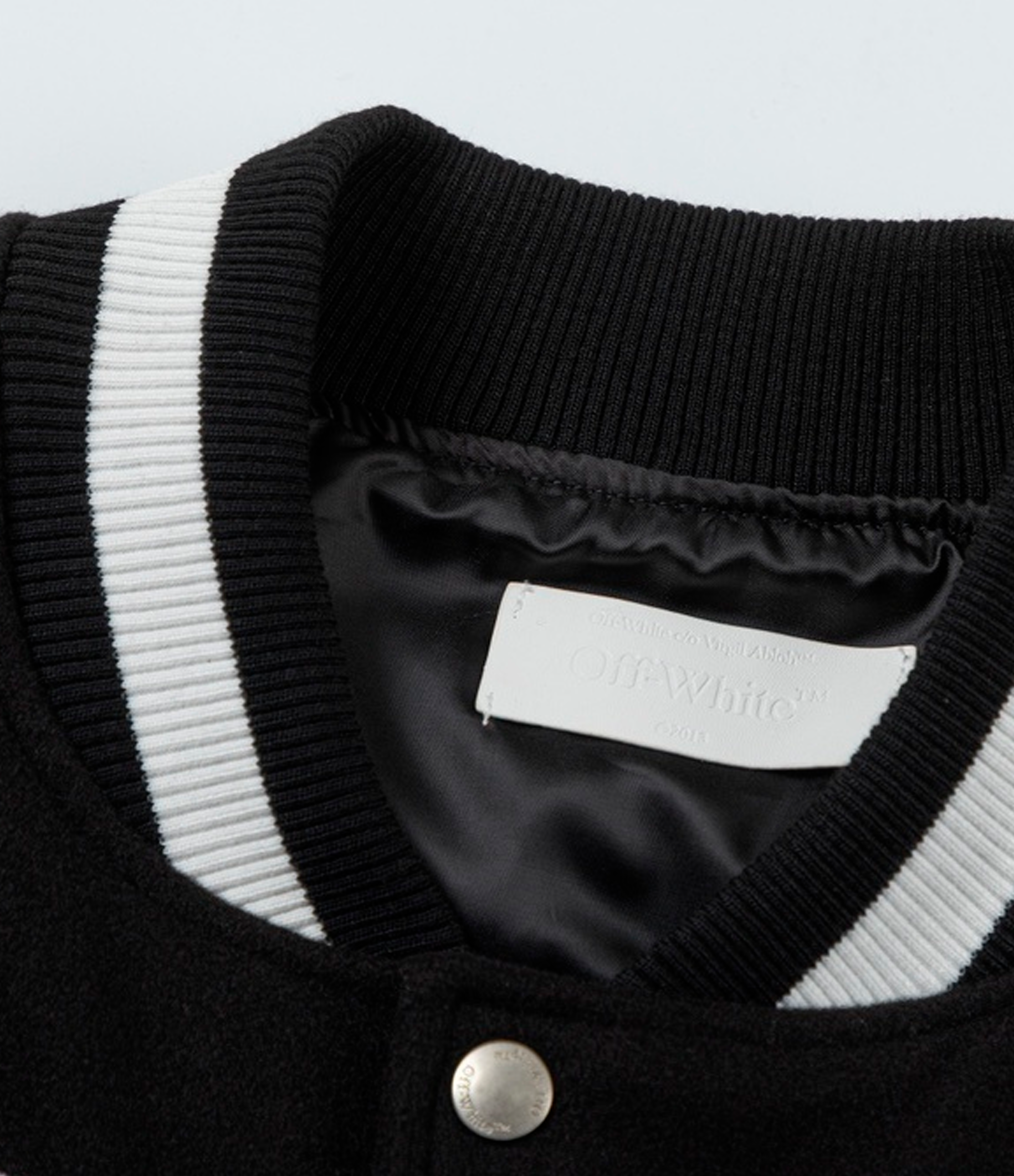 Off-White Lea Appliqué Varsity Jacket