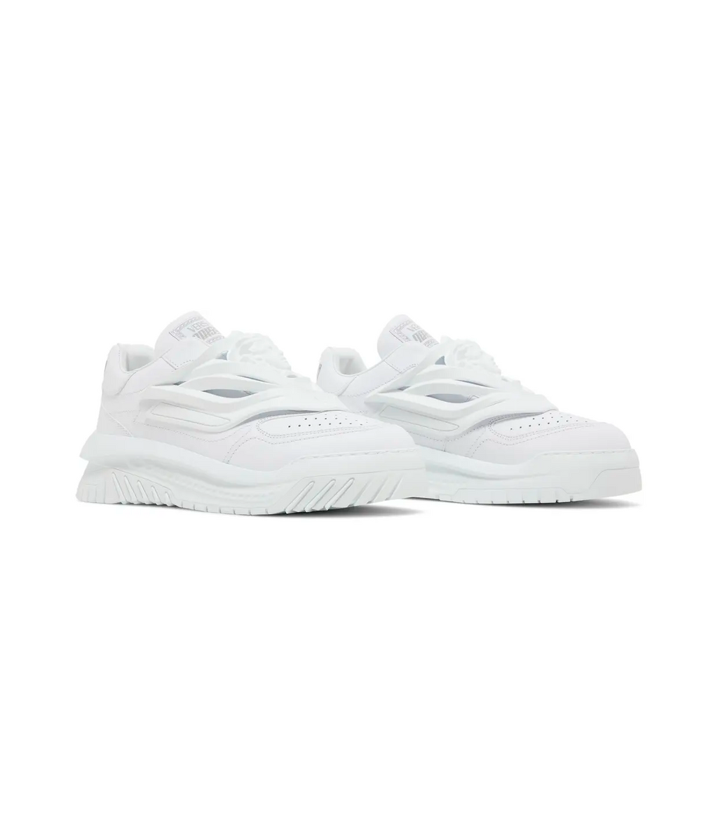 Versace Odissea Caged Rubber Medusa Sneaker 'Triple White'