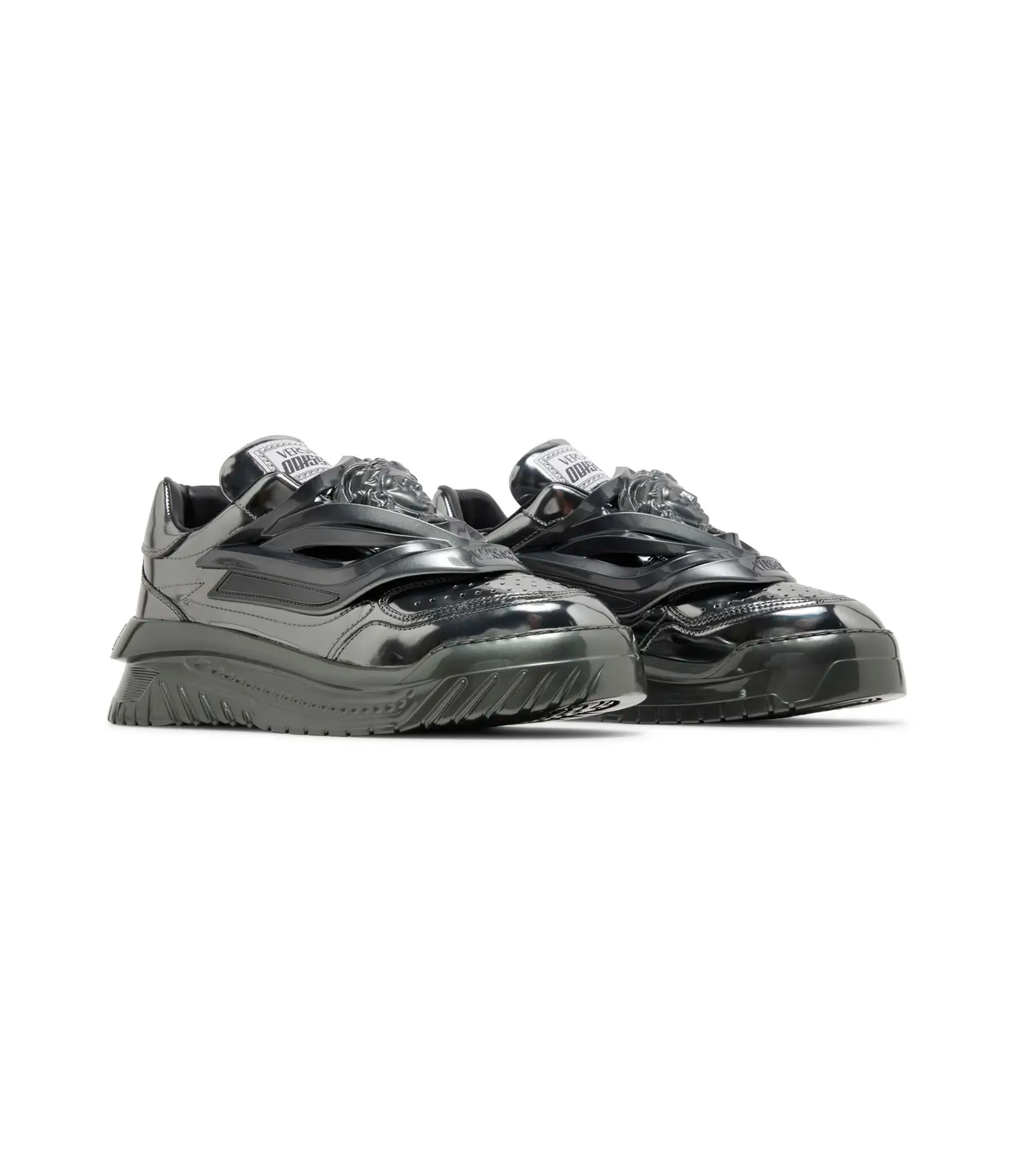Versace Odissea Caged Rubber Medusa Sneaker 'Metallic Grey'