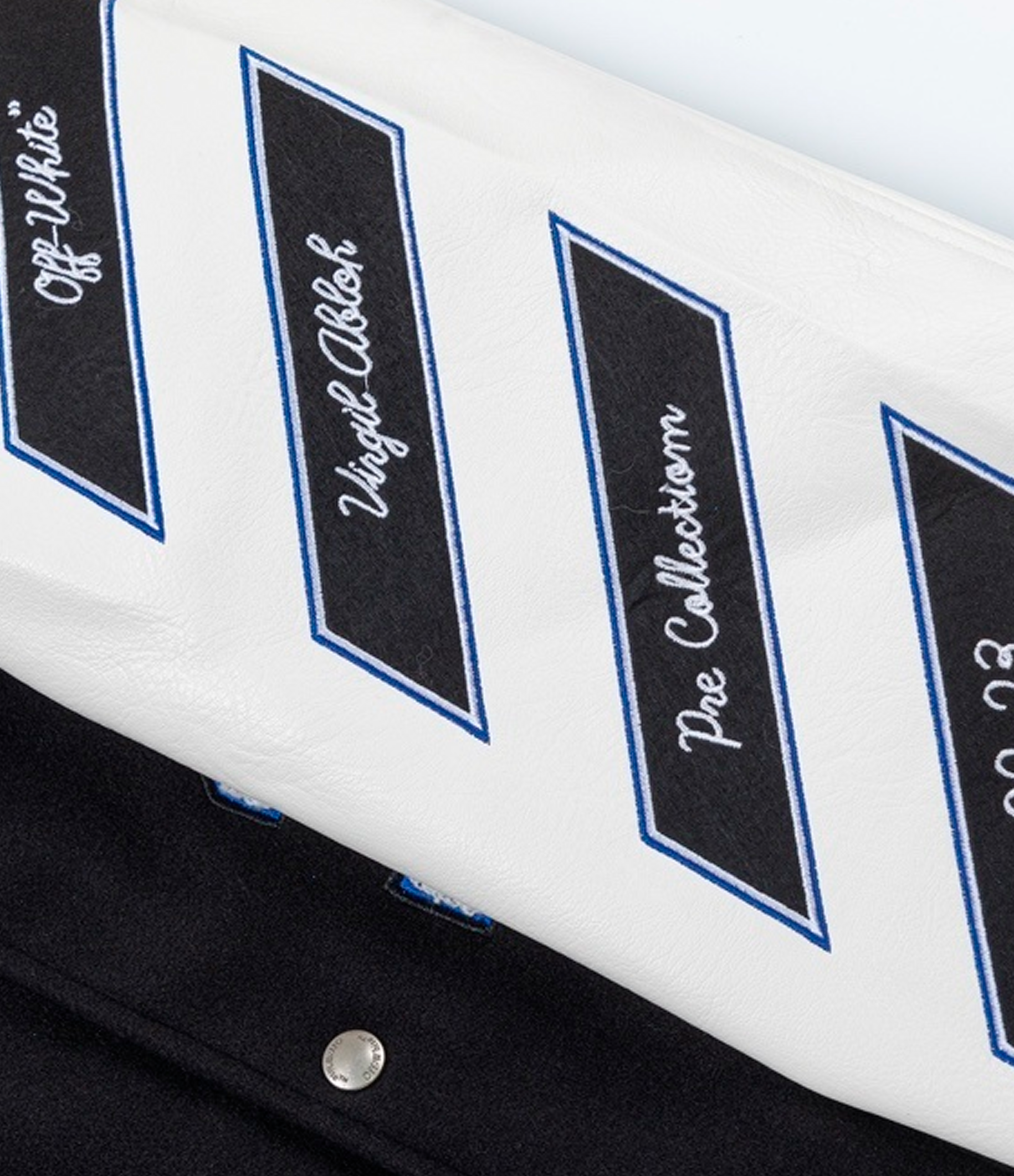 Off-White patch varsity jacket